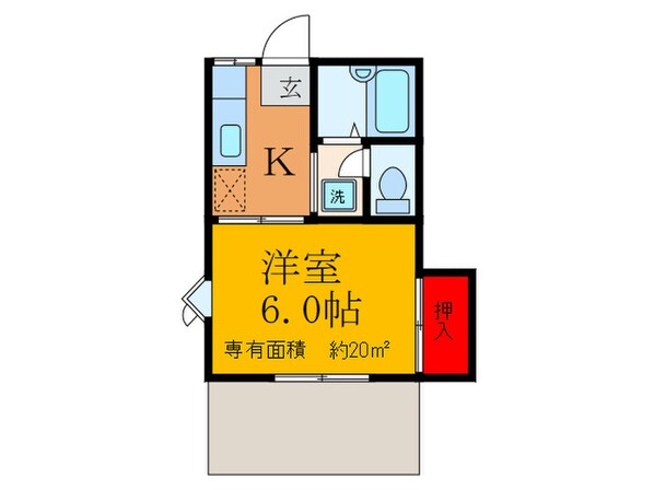 ハイツ総持寺の物件間取画像